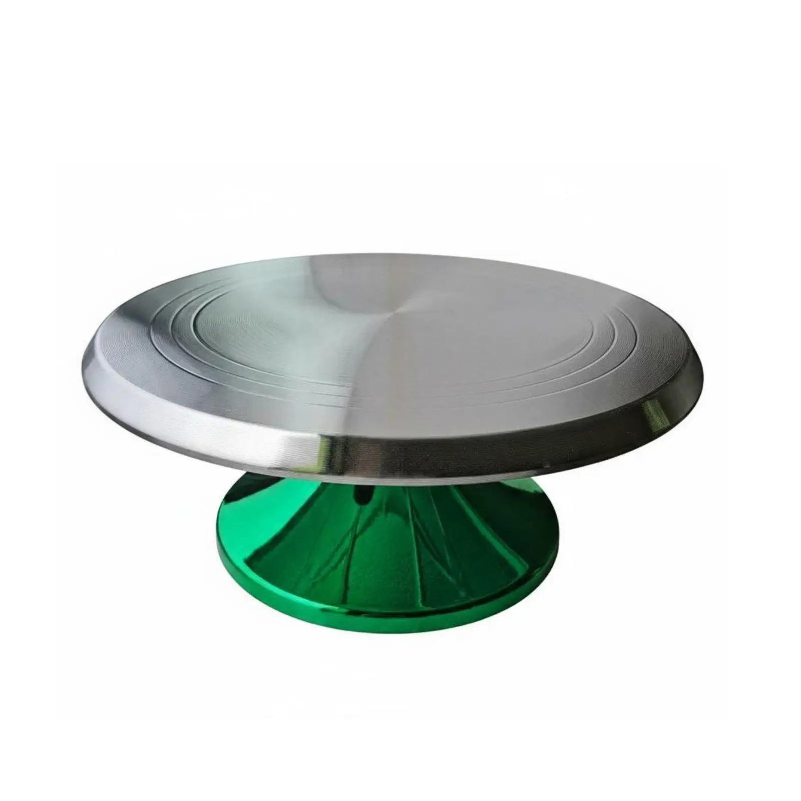 Versatile Aluminum Cake Turntable Spinning Pastry Stand with Secure Lock for Wedding Cake Display and Design
