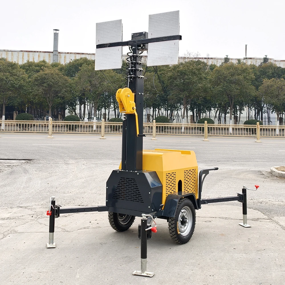 Fast Installation Mobile Light Tower Tool-Free Assembly Time-Saving Labor-Saving Outdoor Emergency Temporary Lighting Customized