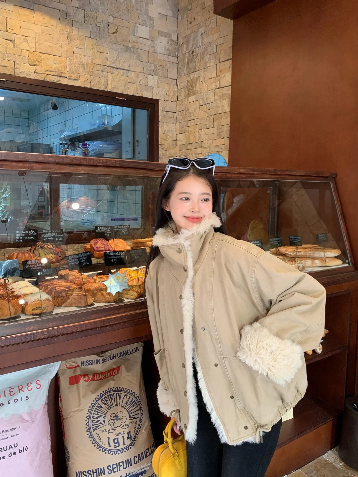 

Зимняя теплая теплая женская куртка в стиле ретро, универсальная уникальная замшевая мотоциклетная хлопковая одежда с меховым воротником-стойкой