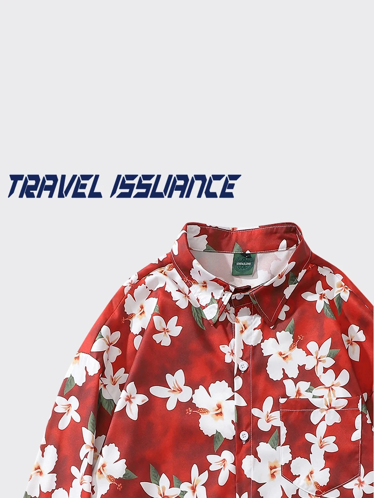 travel-issuance-red-and-frost-white-vintage-hong-kong-style-loose-long-sleeve-floral-print-shirt-luxury-sensation-clothing