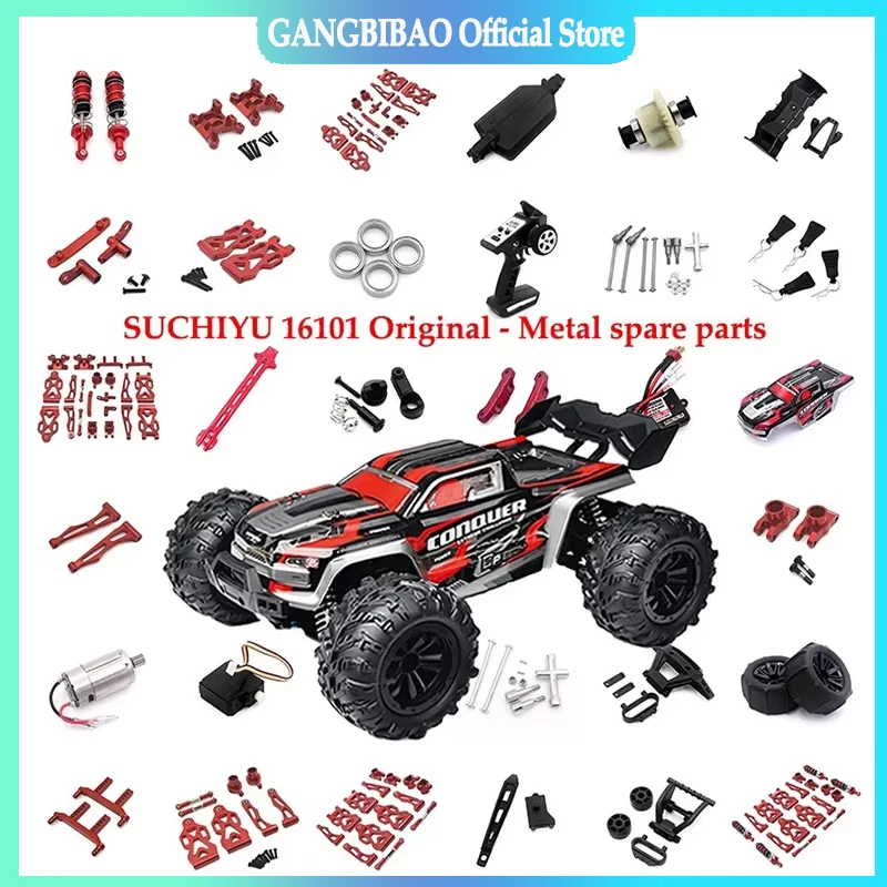

Amortiguador De Metal Para SCY 16101, 16102, 16103, 16201 1/16, Piezas Mejoradas Coche RC, Accesorios Speed Control Rc Tire 1/10