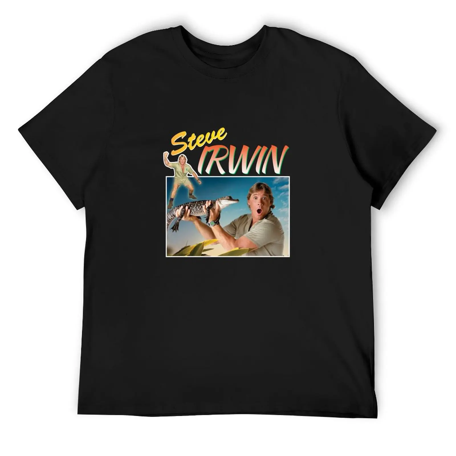 

Steve Irwin For Fans T-Shirt man clothes custom t shirt black t shirts for men