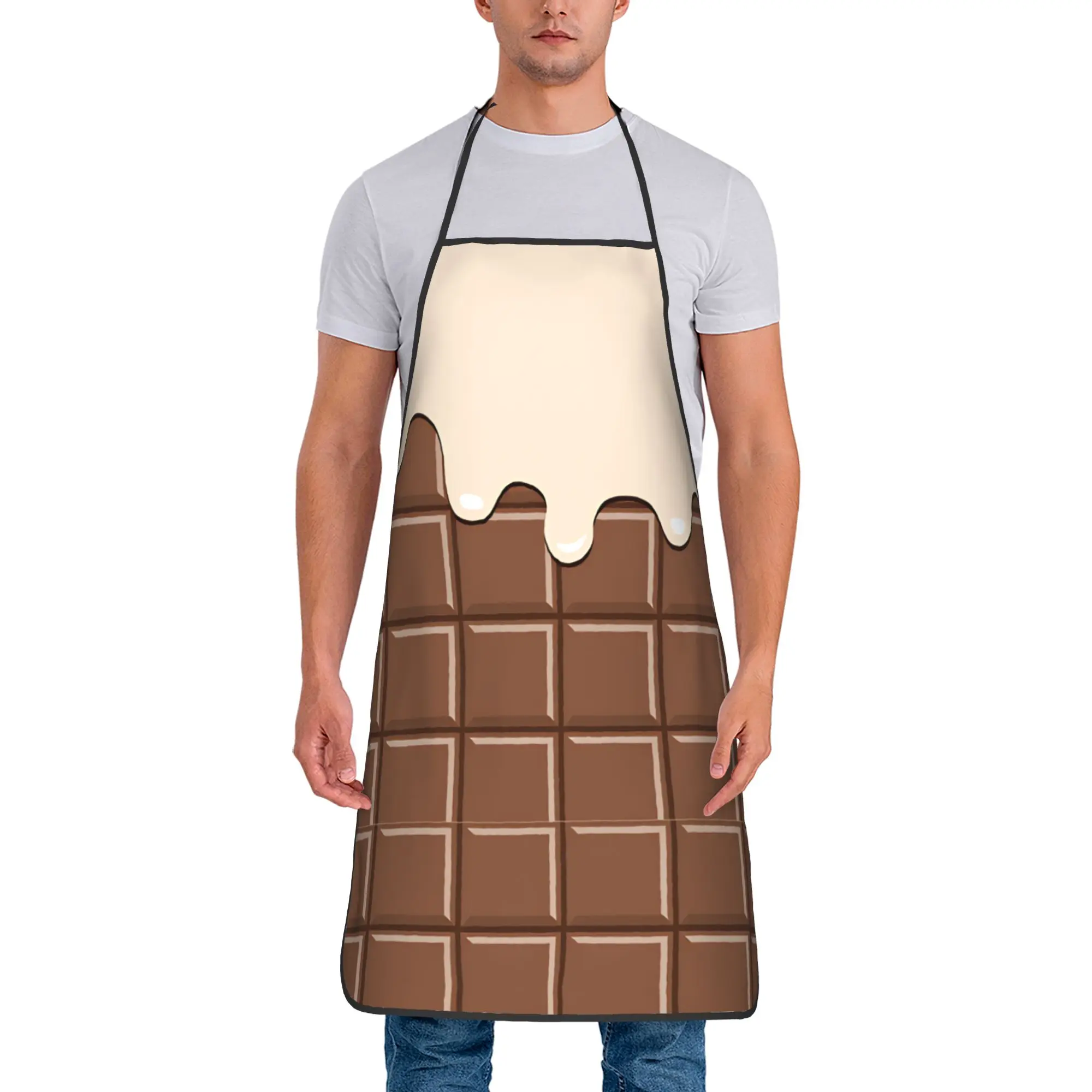 

Модный кухонный фартук для взрослых без карманов, аксессуар для дома и работы