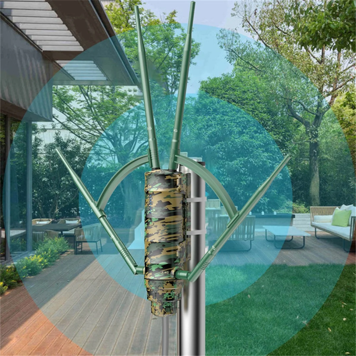 Camouflage Dual-Band Router AC1200 Long Range High Power WiFi Extender Outdoor Router