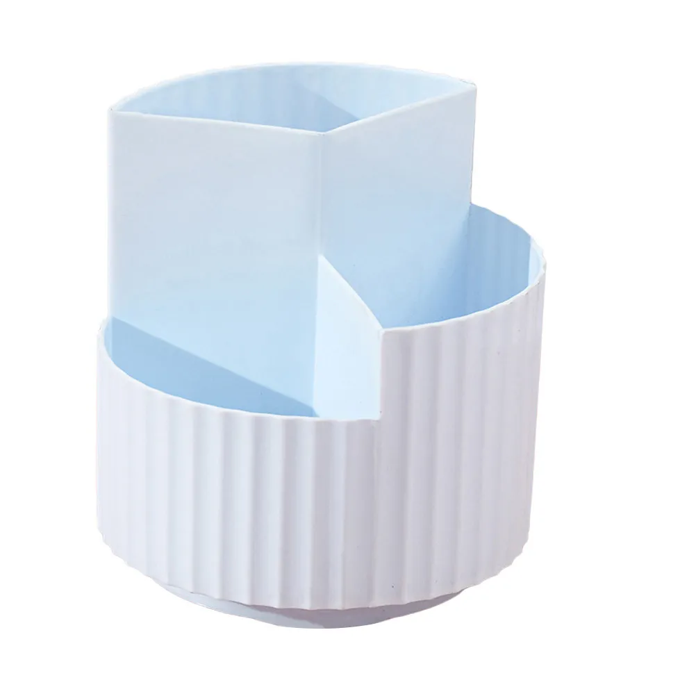 

1 шт. Вращающийся на 360 градусов держатель для ручек, небесно-голубой, многофункциональный настольный органайзер, коробка для сортировки канцелярских принадлежностей, креативный держатель для карандашей
