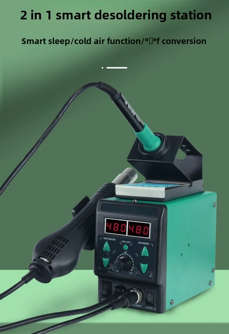 Welding table hot air tool two-in-one, digital display constant temperature disassembly and assembly welding table