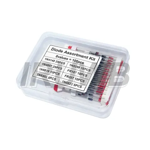 Rectifier Diode Schottky Diode Kit 1N4007 1N4148 1N5408 1N5819 1N5822 1N4001 1N4004 1N5404 FR107 FR207 Fast Switching