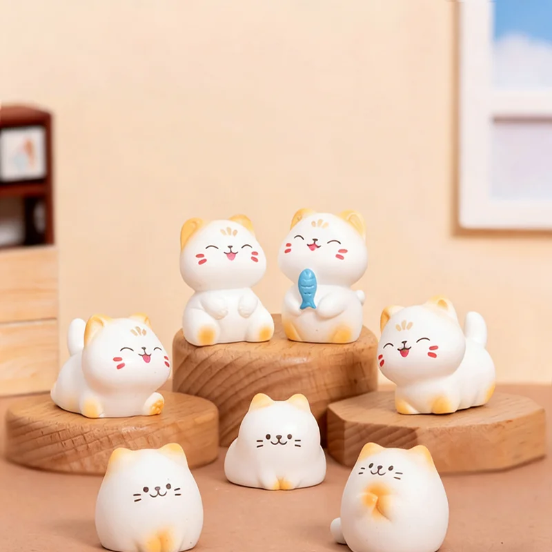 Micro landscape creative cute kitten doll ornament, gardening baby house DIY ornament accessories desktop ornament