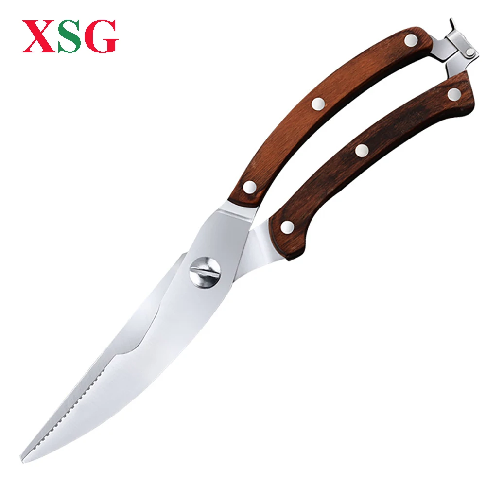 

XSG Kitchen Scissors Knife Multifunctional Tools Accessories Stainless Steal For Vegetable Green Onion Meat Barbecue Scissor