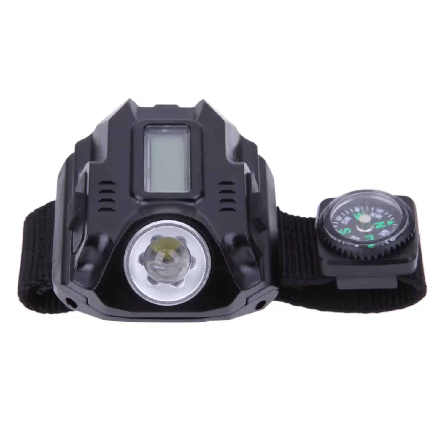 Wrist Light XPE  Wrist Watch Flashlight  with Metal Buckle USB Rechargeable Camping Hiking Waterproof Lamp