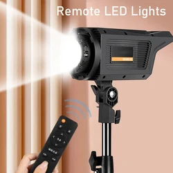 150W Photography LED Video Light Remote Control Daylight-Balanced Sun Lamp for 3-Color Lighting Portrait Flash Studio Accessorie