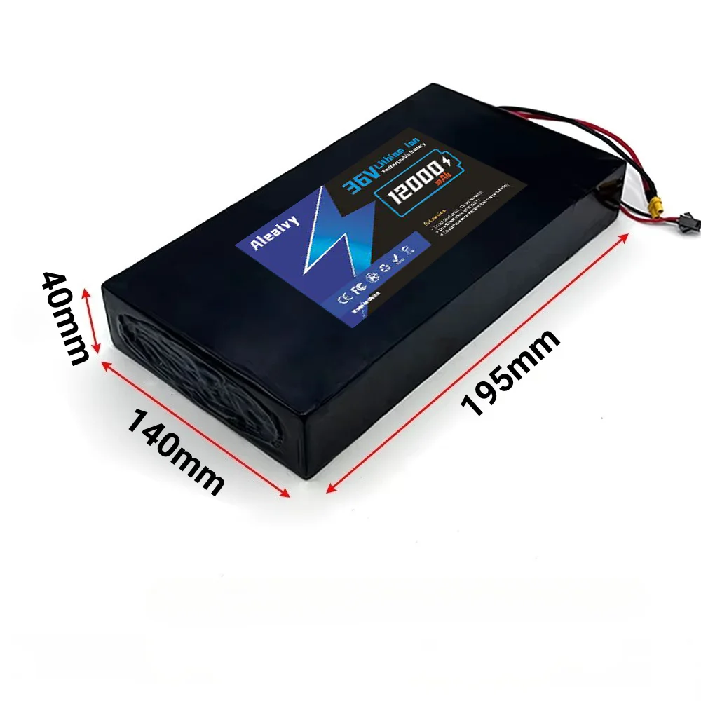 

18650 lithium battery pack 36V 10S4P 12000mAh with built-in BMS system, suitable for electric commuting tools and scooters.