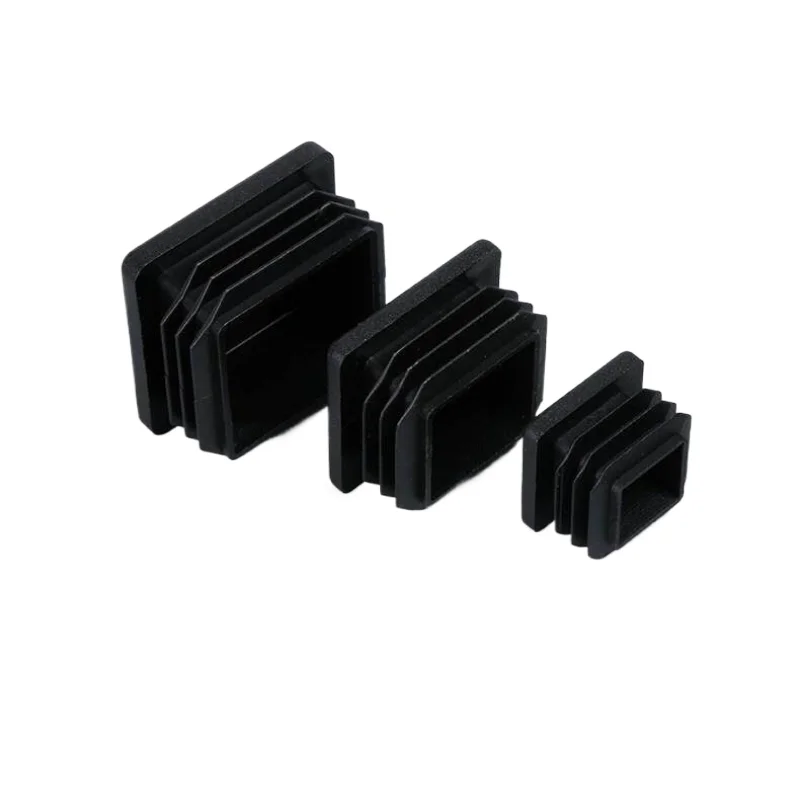 13x13mm-120x120mm Square Plastic Black Blanking End Caps Furniture Leg Tube Pipe Inserts Plugs Bung Decorative Dust Cover image 4