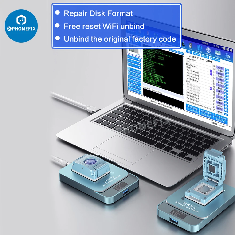 

JC P13 i2C P14 Pro IRepair P12 Ibox 3 MJ P13 PCIE NAND Programmer DFU Purple Screen Repair for iphone Read Write SN Unbind Wifi