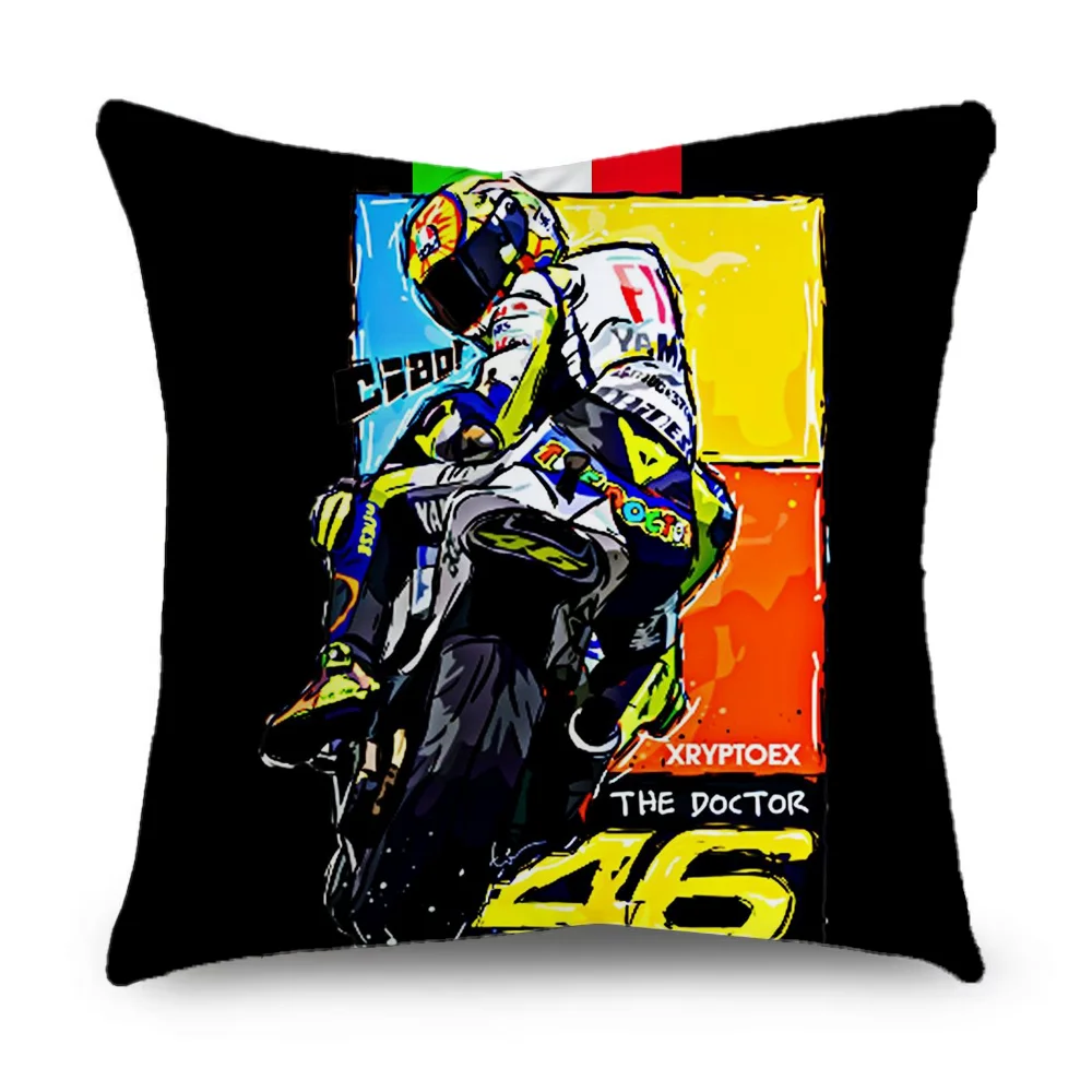 R-rossis Digital VR-46 Pillow Case Pillowcase Home Sofa Cushions Car Cushions Pillowcover Office Pillowshell Pillow