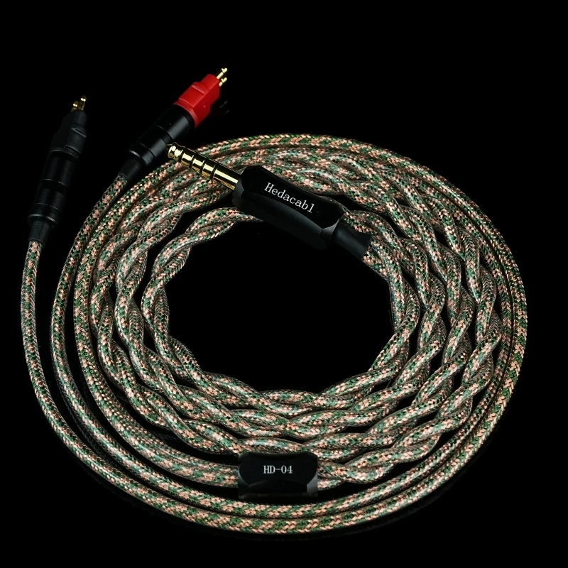 

Hedacabl HD-04 OCC upgrade cable, suitable for Sennheiser HD580 HD650 HD600 headphones, 1m/2m replaceable shielded cable