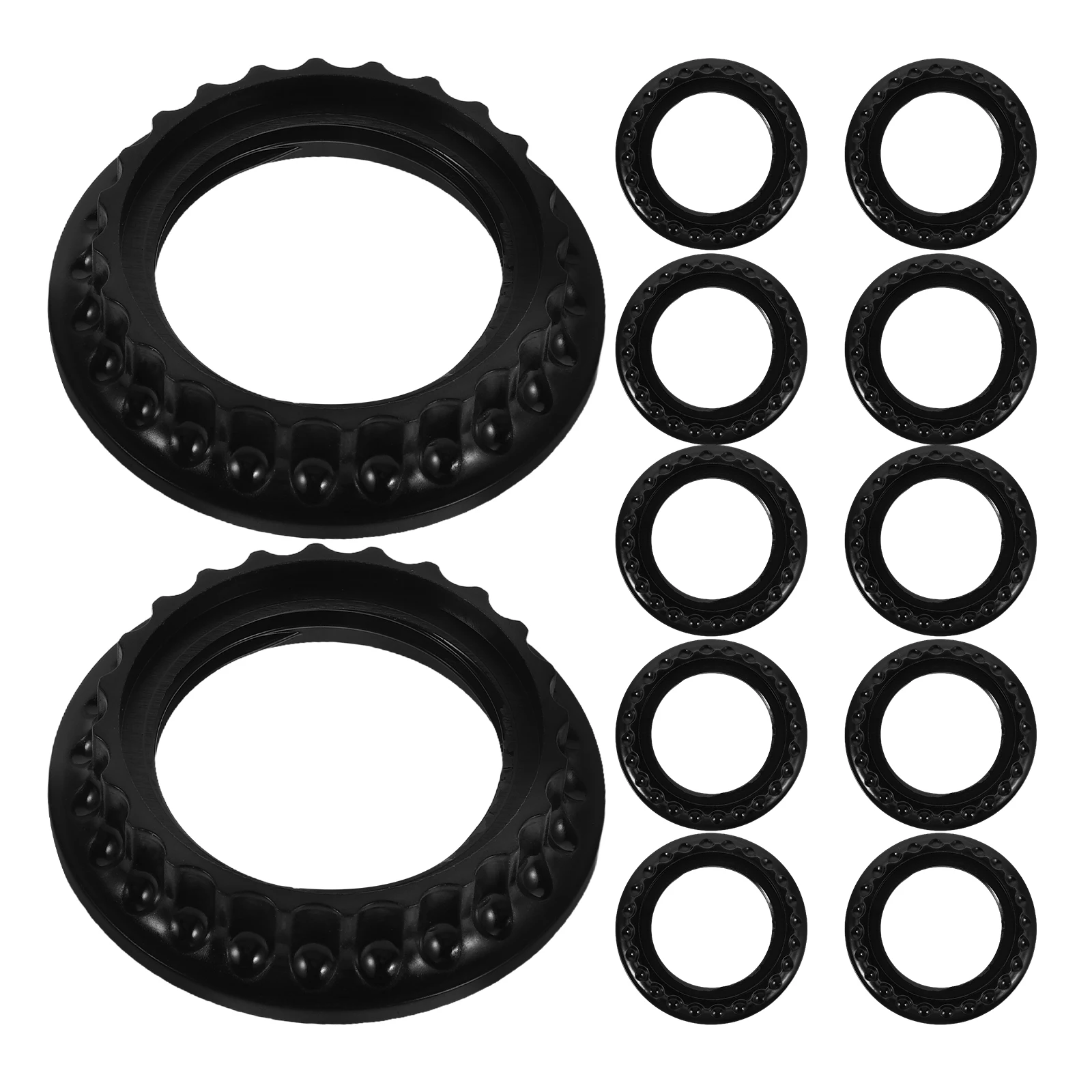 

30pcs Lamp Holder Parts E26 Socket Fixing Black Threaded Reducer Glass Lampshades Ceiling Light Adapter Ring Retainer Lamps