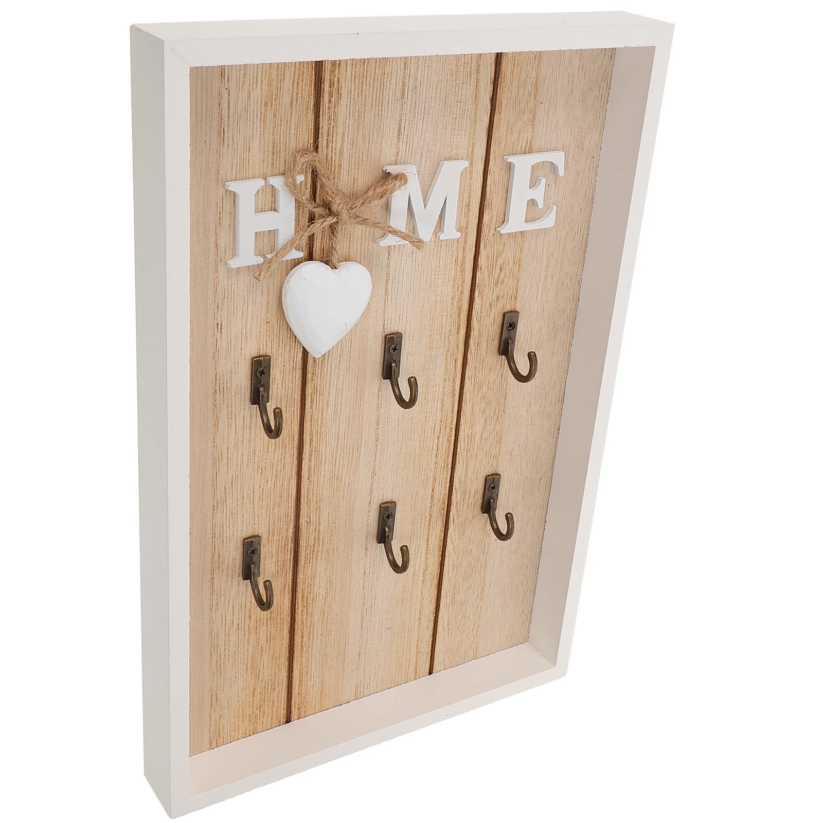 

1pc Key Box Hook Wall Hanging Rack Storage Vintage Home Decor Wooden Key Storage Box Keys Hanging Eco Friendly Practical