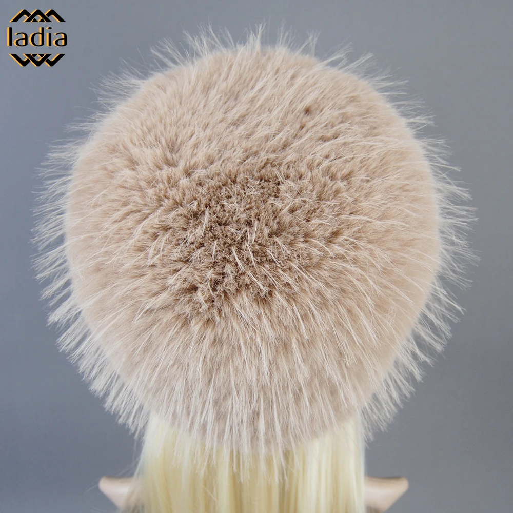 2023 New Fall Winter Women\'s False Raccoon Fur Cap Russian False Fur Hats Dome Fashion Thick Downy windshield Mongolian Fur Hat