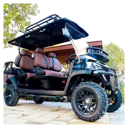 New Model Style 4+2 Seat Sightseeing Bus Club Cart Electric Golf Buggy Hunting Cart with Solar Panel