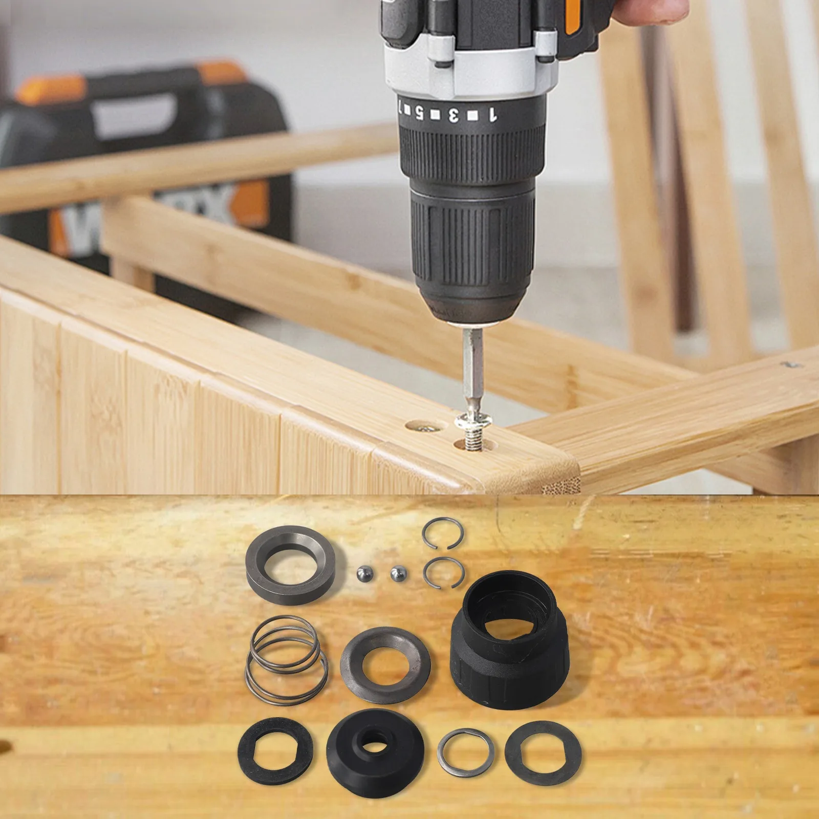 Compatible Drill Chuck Assembly HR2630 Chuck Assembly Heavy Duty Construction Repair Kit Included Versatile Use Compatible Parts