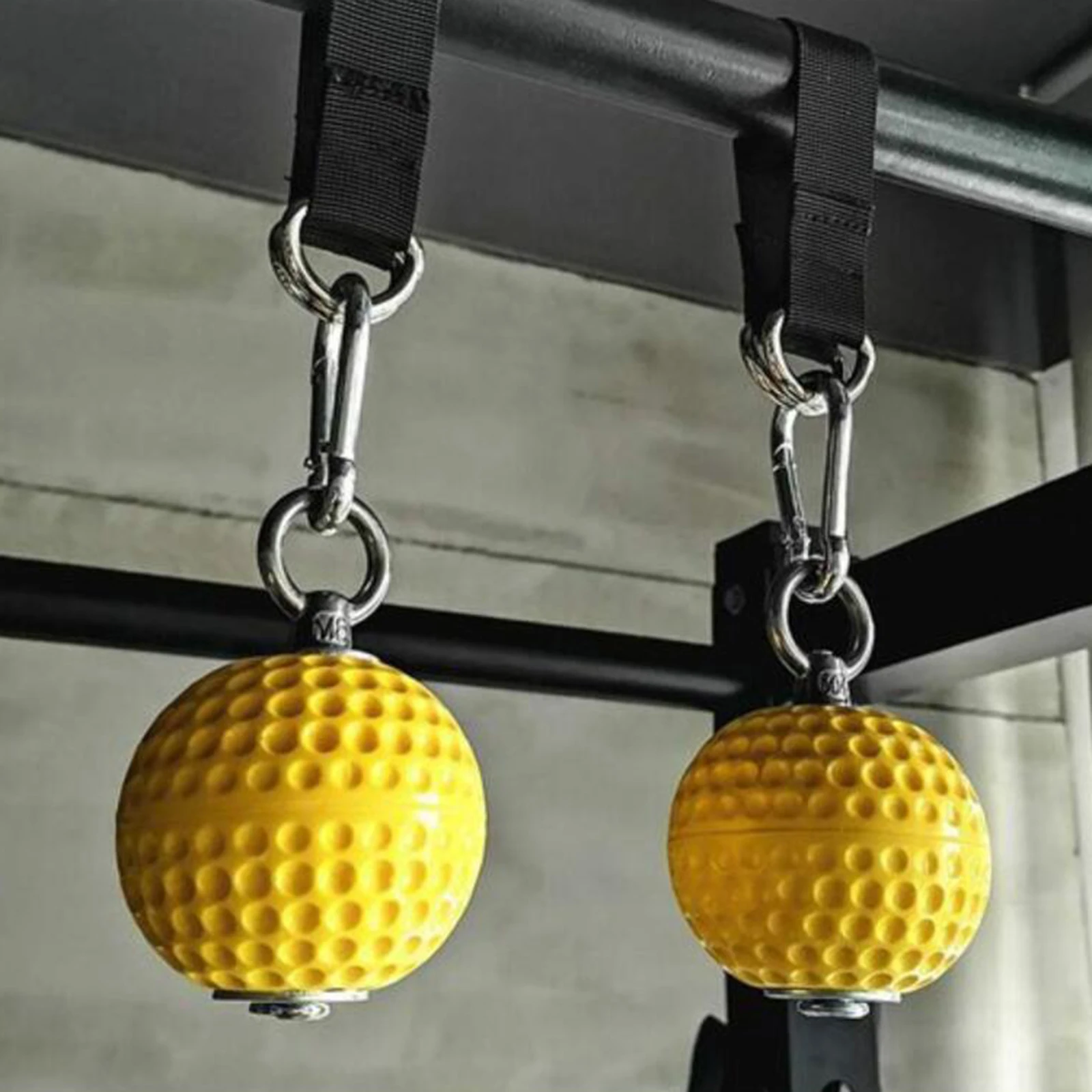 Pelotas de dominadas sólidas con ganchos, agarre para entrenamiento de fuerza, fortalecedor muscular, bloque de pellizco, agarre de entrenamiento físico para tren de brazo de antebrazo