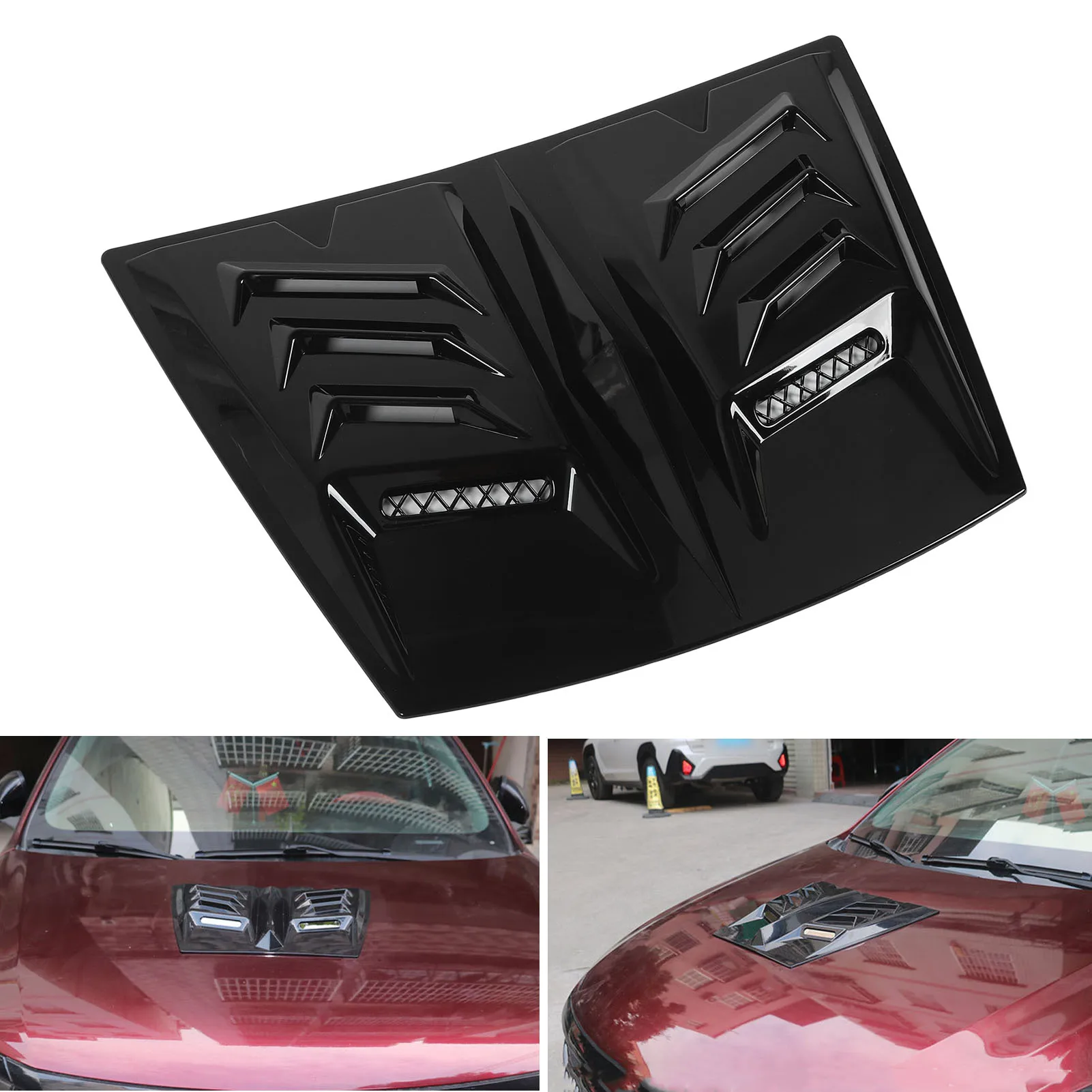 Hood Air Vent Trim Cover Enhance Engine Cooling Reduce Wind Resistance Anti Scratch Universal Fit for BMW 1 Series E90 E91