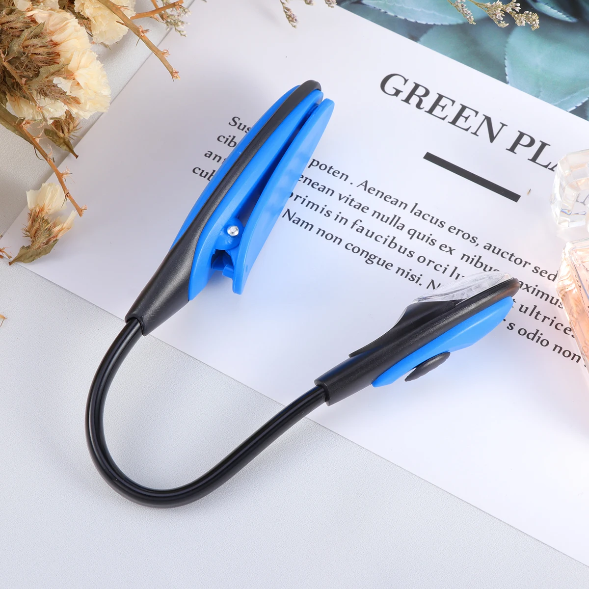 

Book Light Pocket Reading Lights for Books Bed Clip LED Mini Booklight Convenient Blue