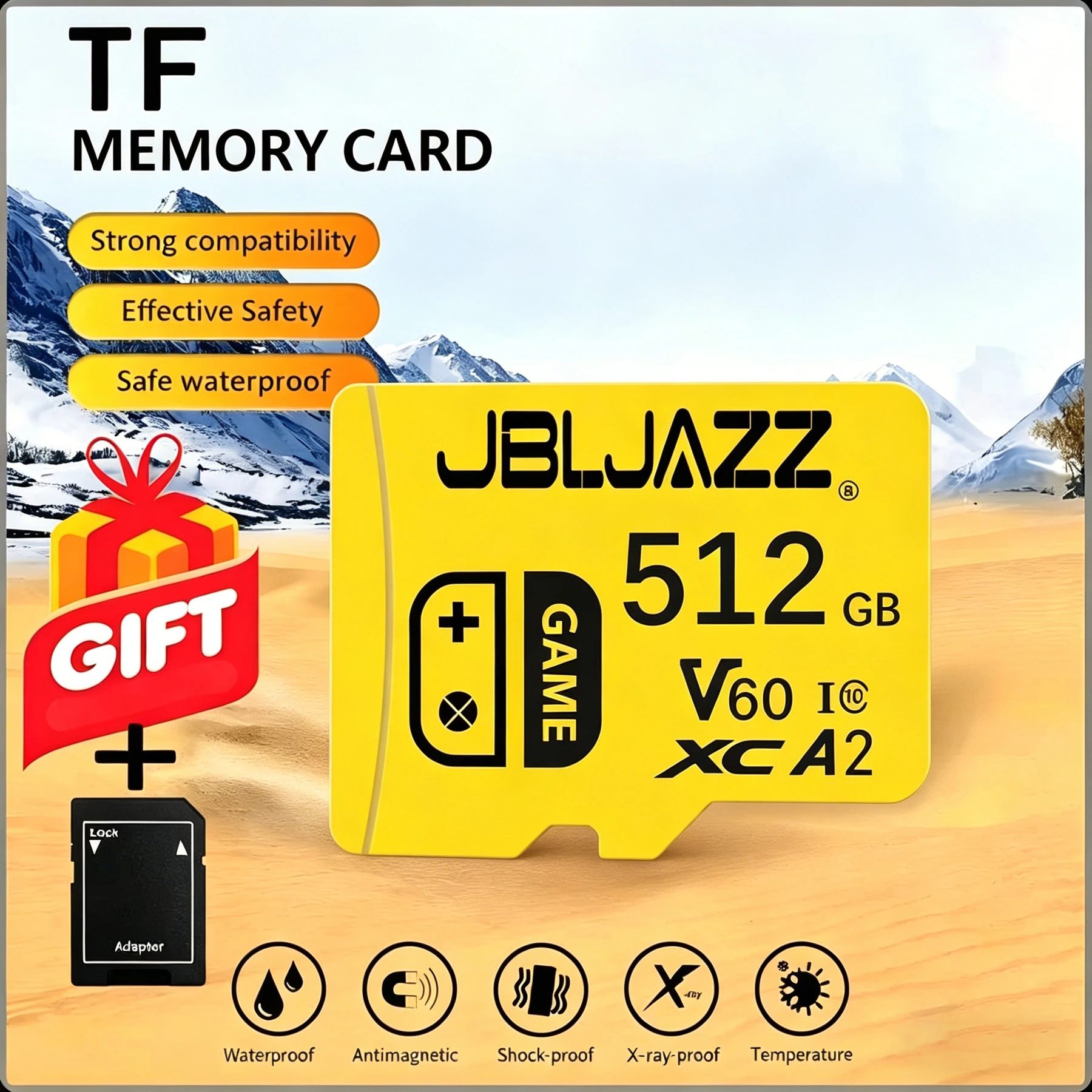 Novo Cartão Micro TF SD Original 32GB 64GB 128GB 256GB Cartão de Memória Micro Classe 10 U3 4K para Drone Xiaomi, Telefone e Câmera