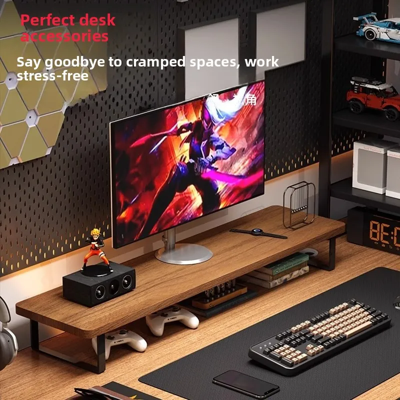 

Приподнятая настольная подставка для монитора, киберспортивная комната, настольное хранилище Ra Cuter, поддержка дисплея, держатель для клавиатуры