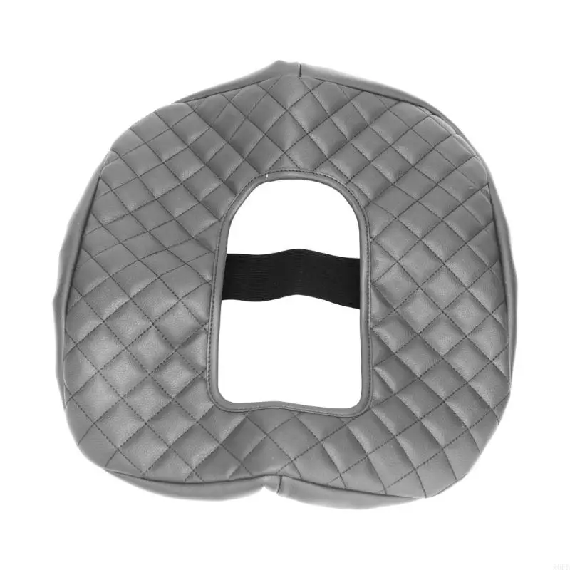 Truck Center Console Cover with Quilted Armrest Layer, Fitted and Central Handle Opening for Regular Driving R6FB