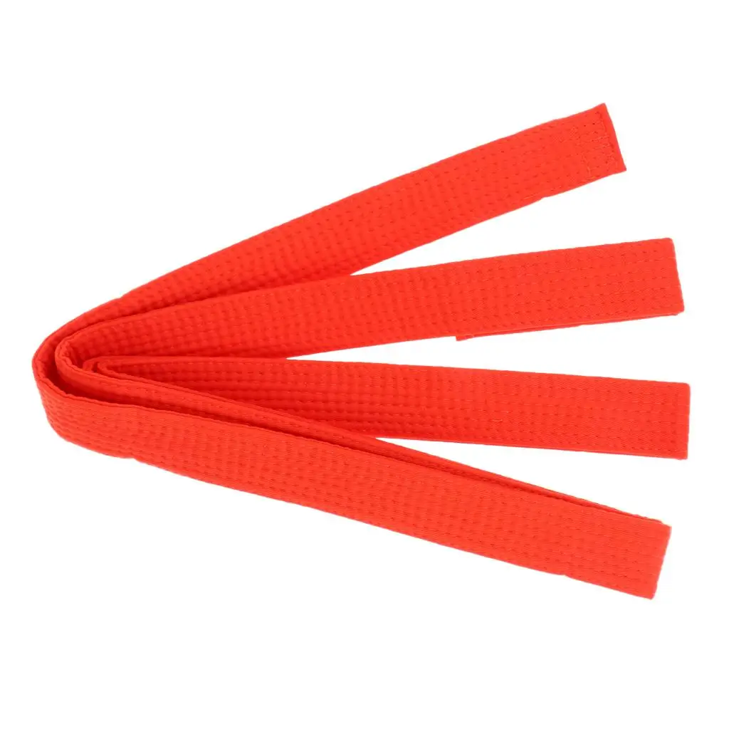 2-6pack Taekwondo Belt Karate Martial Arts Aikido Double Wrap Belt Orange