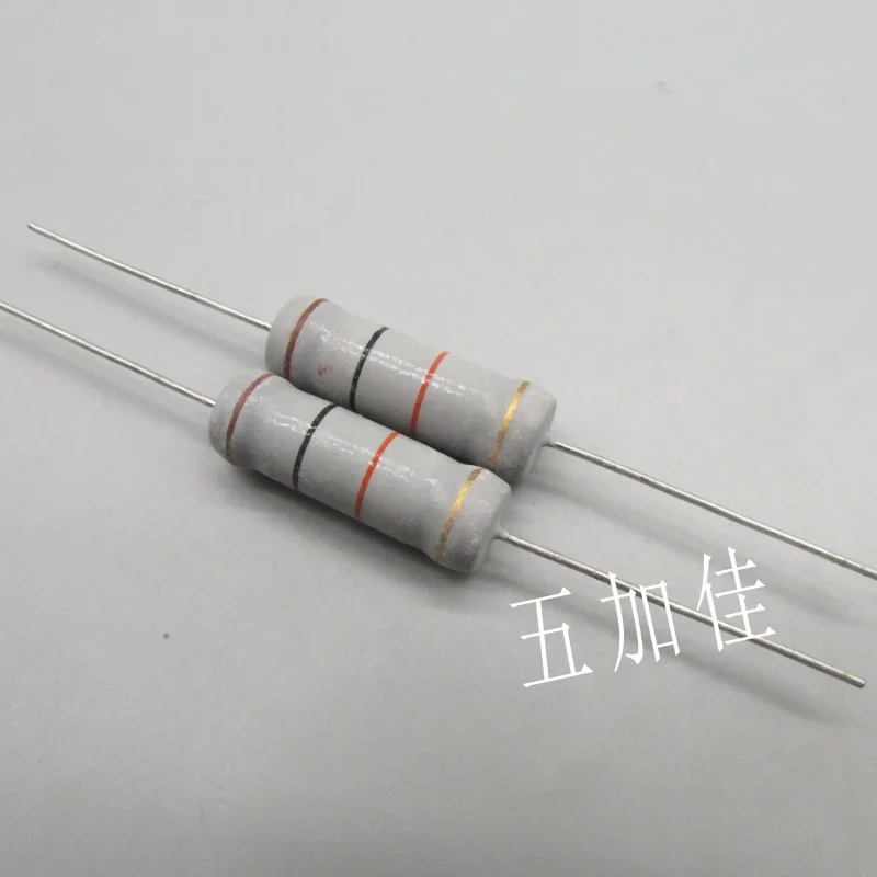 10-100pcs 5W 103J 10K 5% 8 * 24 four ring through-hole color ring resistor copper pin infinite resistor