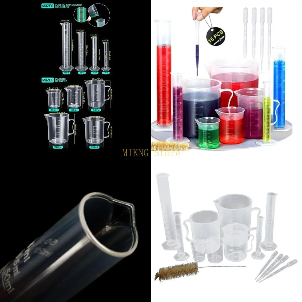 

Набор Science Lab с цилиндрами 10–100 мл, стаканами и пипетками 50–1000 мл, лучшая распродажа