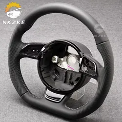 Suitable For Audi A3 8Y, A4 B8, A5, A6,RS3 RS4 Steering Wheel, Can Be Equipped With Multifunctional Buttons And Shift Paddles
