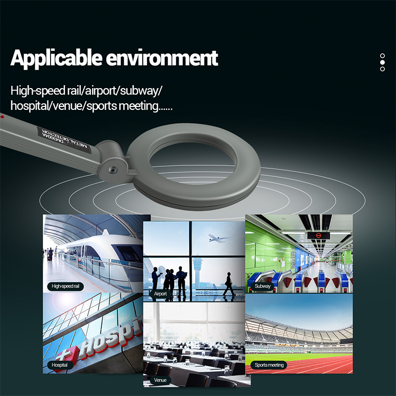  Portable Handheld Metal Detector Wand Security Scanner Ferrous And Nonferrous Fast Detection Of Various Electronic Metal Product 