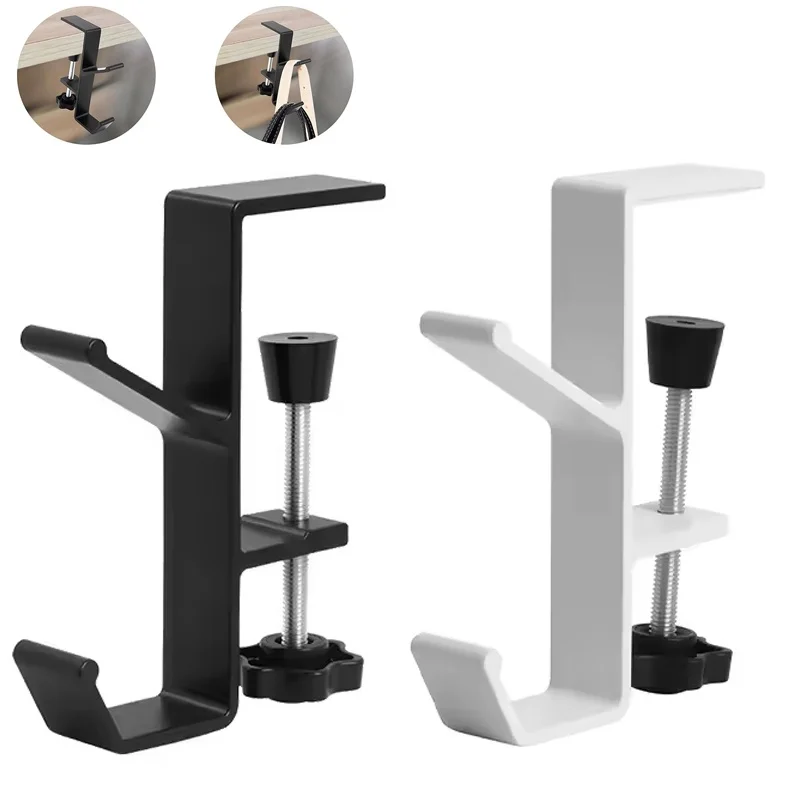 Gancho para Fones de Ouvido Sem Furos, Suporte para Headset Gamer, Gancho de Armazenamento para Mochila, Organizador para Casa e Escola, Dupla Face