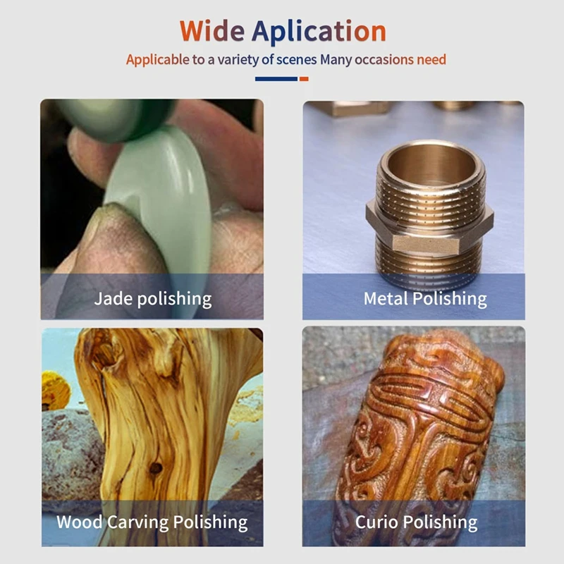 لقم صنفرة ABBO لأداة دريمل الدوارة، لقم ثقب صنفرة الحجر مع ساق 1/8 بوصة، ملحقات صنفرة 3 أشكال