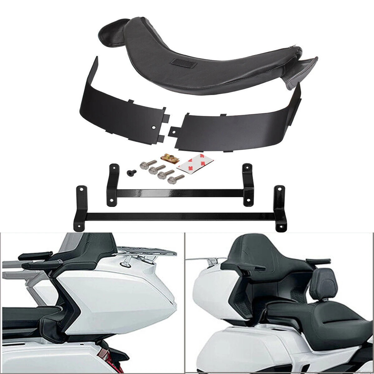 Motorcycle Black Rear Trunk Luggage Relocator Mount Kit For Honda Goldwing 1800 Gold Wing Tour GL1800 Tour 2018-2020