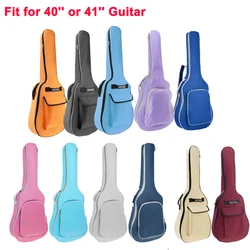 1 pc 36 / 40 / 41 Inch Guitar Case Waterproof Gig Bag Oxford Fabric Double Straps Padded Cotton Soft Backpack Guitar Bags
