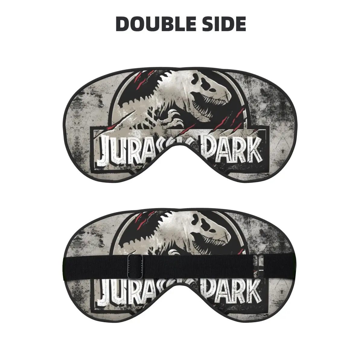 J-Jurassics أقنعة العين الناعمة اثنين من الجانبين الخيال العلمي ديناصور فيلم الغمامة للطائرة الإبداعية كتلة خارج بقع العين الخفيفة #2