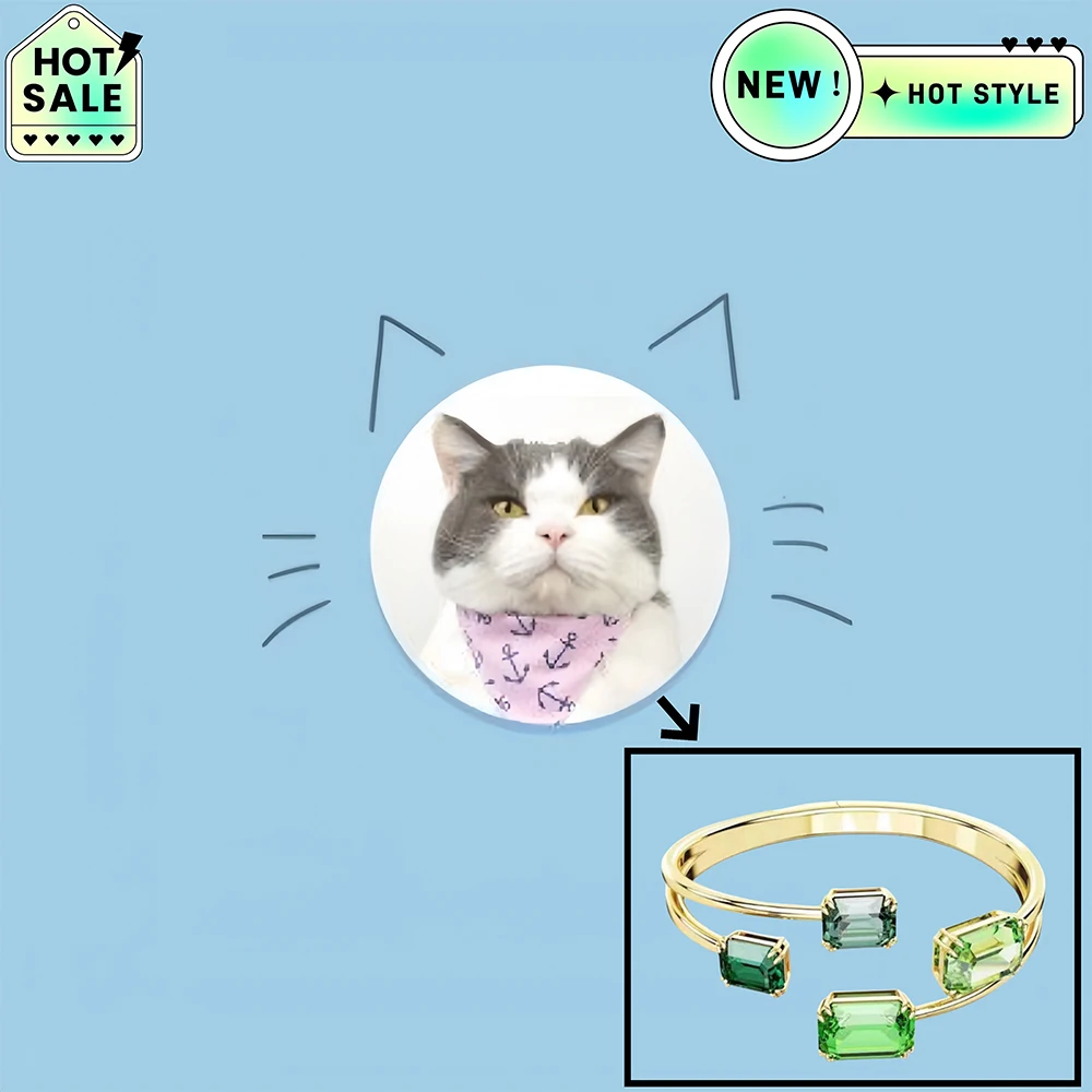 

Cat Accessories 2025 Hot Selling Brand Ariana Grande Same Style Bracelet Women's Luxury Jewelry Suitable for Gift Giving