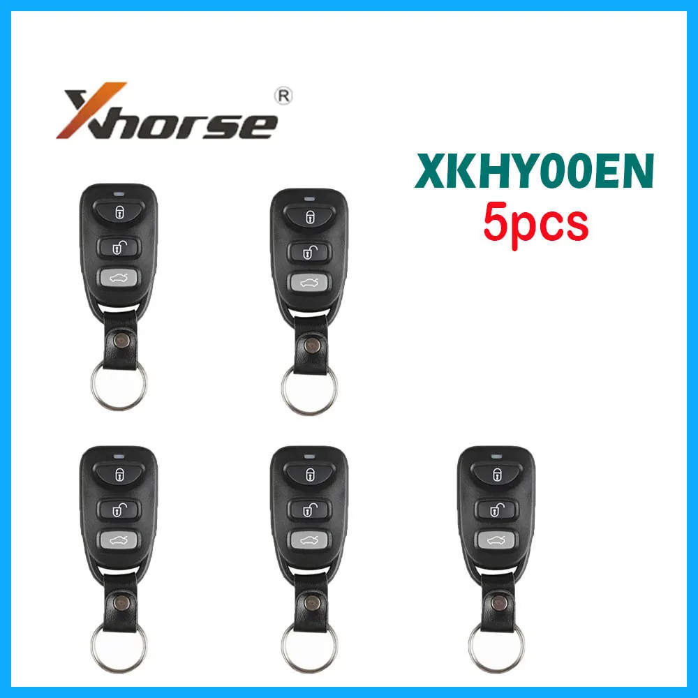 

5PCS/LOT Xhorse XKHY00EN Universal Wire Remote Key 3 Buttons for Hyundai Type VVDI2 Car Remote Key X007 English Version