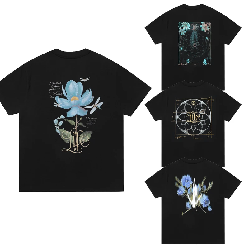 

2025Qdance Tomorrowland EDC Electric Syllabic Wear Around The Disco Clothes Cotton T-shirt Trend Vintage Nostalgic Retro Tee Top