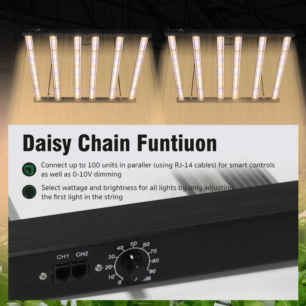 320W/720W Full Spectrum LED Growth Lamp Foldable Adjustable Spectrum Aluminum Structure Seedling Propagation Flower Growth