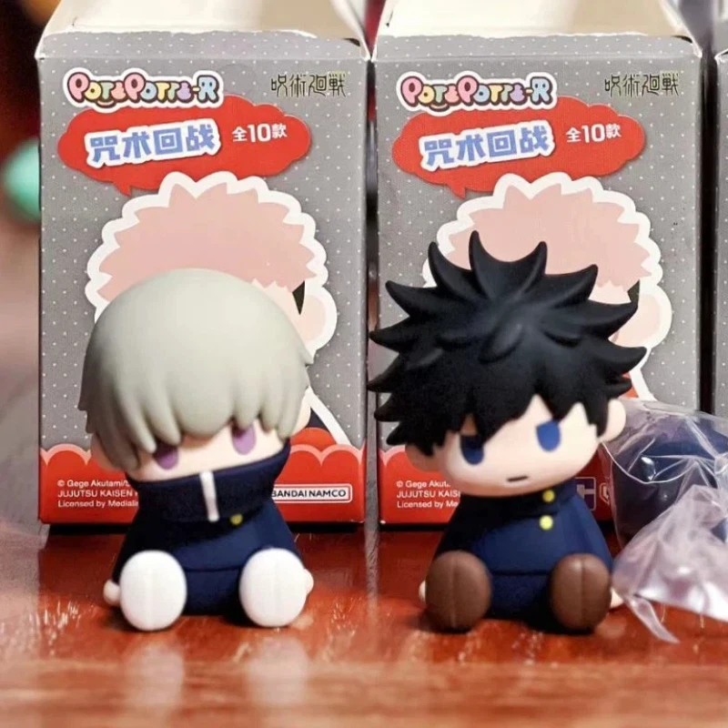 

Bandai Jujutsu Kaisen Blind Box Sitting Style Mini Resin Figurines Car Dashboard Desktop Ornament Anime Fans Girls Gift