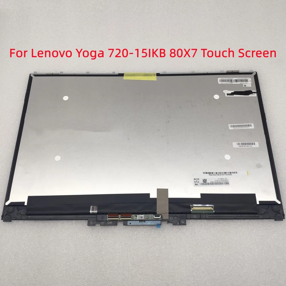 

Ideapad Yoga 720 15IKB 80X7 Touch Screen 5D10N24288 NV156QUM-N51 Matrix For Laptop Replacement LCD Display Assembly