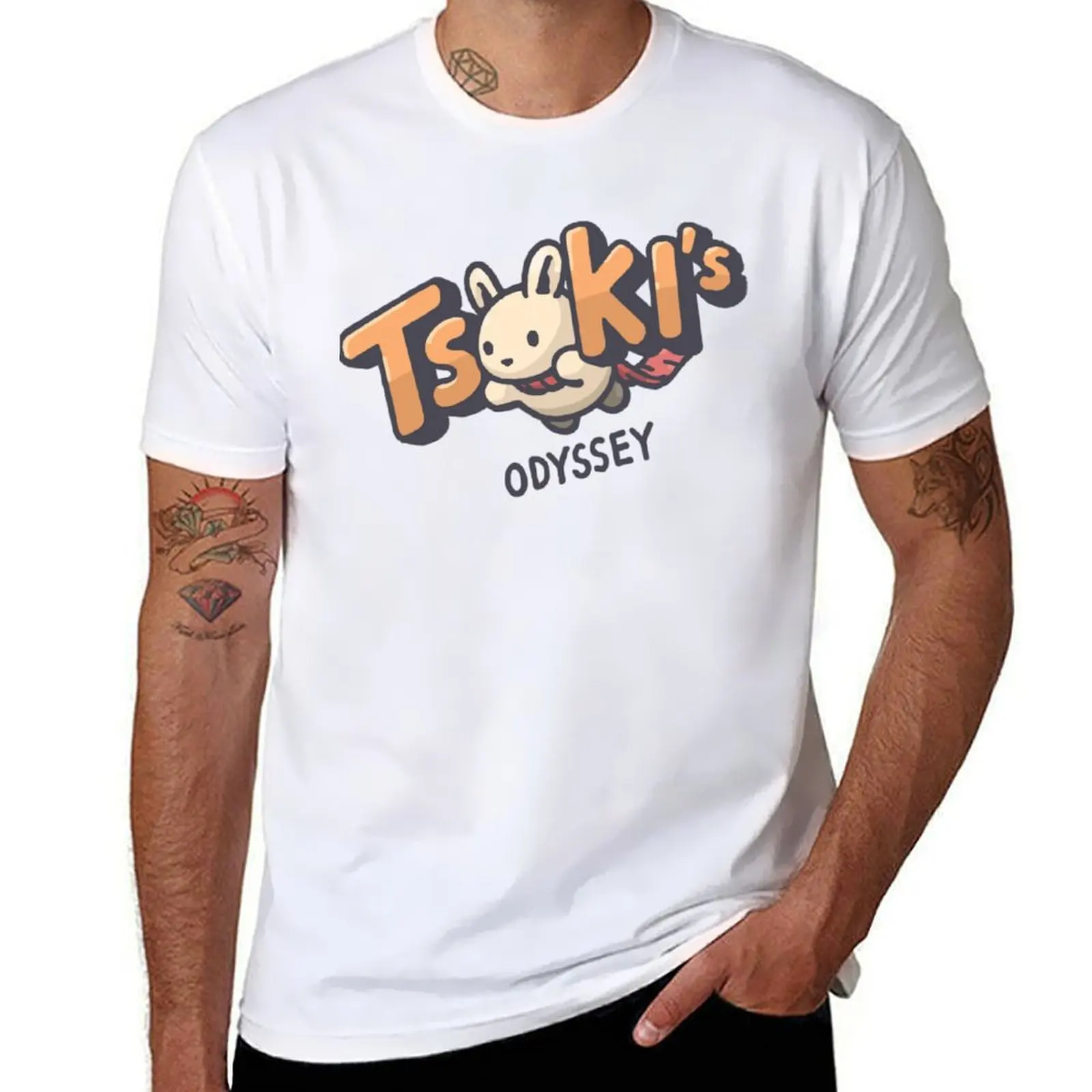 

Tsuki Odyssey Classic T-Shirt men t shirt cotton 100% t shirts for man pack cotton man t shirts for men casual T-Shirt