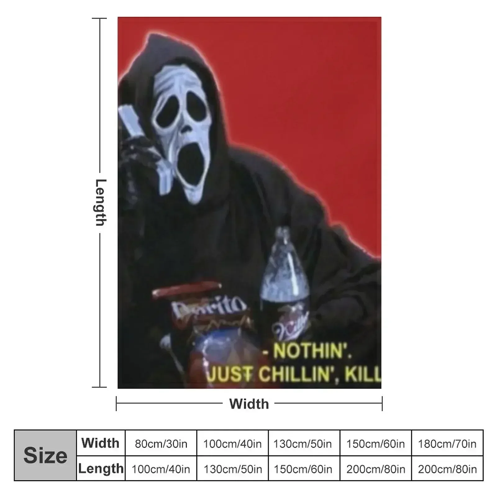 scary movie Throw Blanket Decorative Throw Winter beds Thermals For Travel Blankets