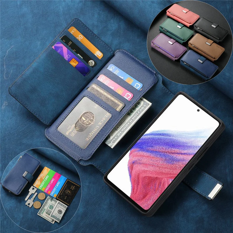 

Removable Magnetic Flip Wallet Phone Case For Xiaomi Redmi 13C 12C 10C 9T 8A K70 Pro K60 K50 K40 Note 13 12 Pro Phone Cover